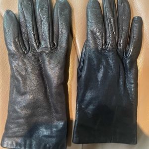 Black Leather Driving Gloves